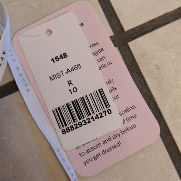 NWT After Six Maxi Dress Mist Blue Tie Back Leg Slit Size 10 - Picture 3 of 11